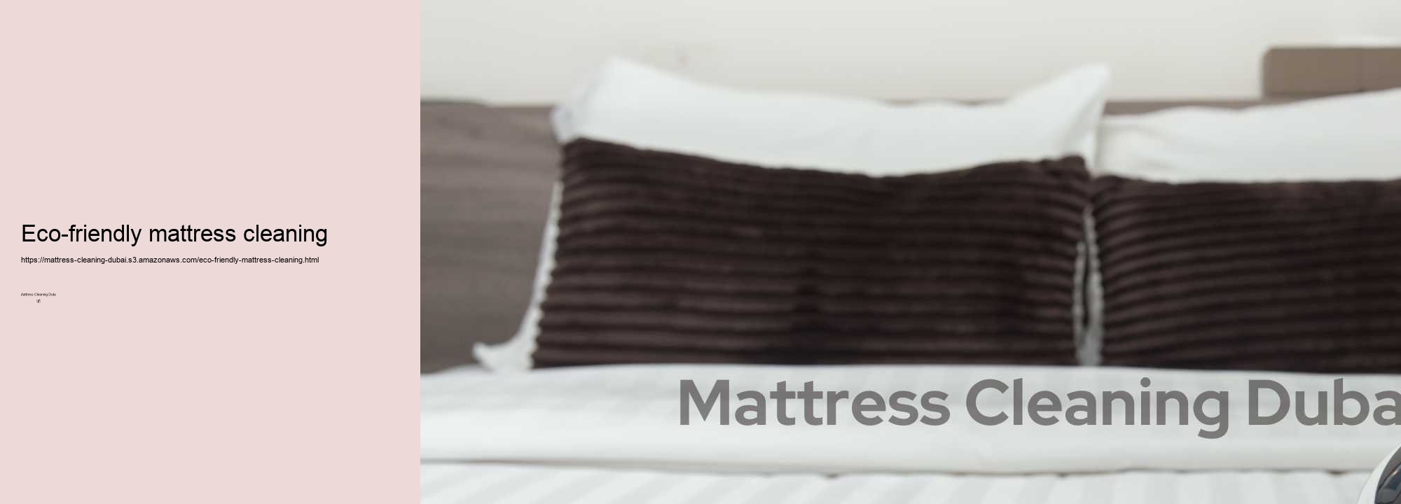 Eco-friendly mattress cleaning
