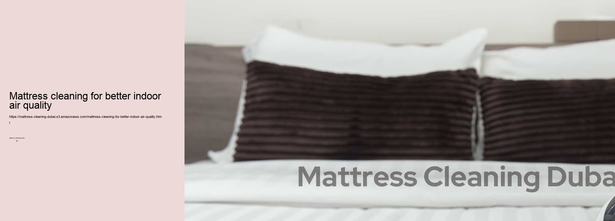Mattress cleaning for better indoor air quality