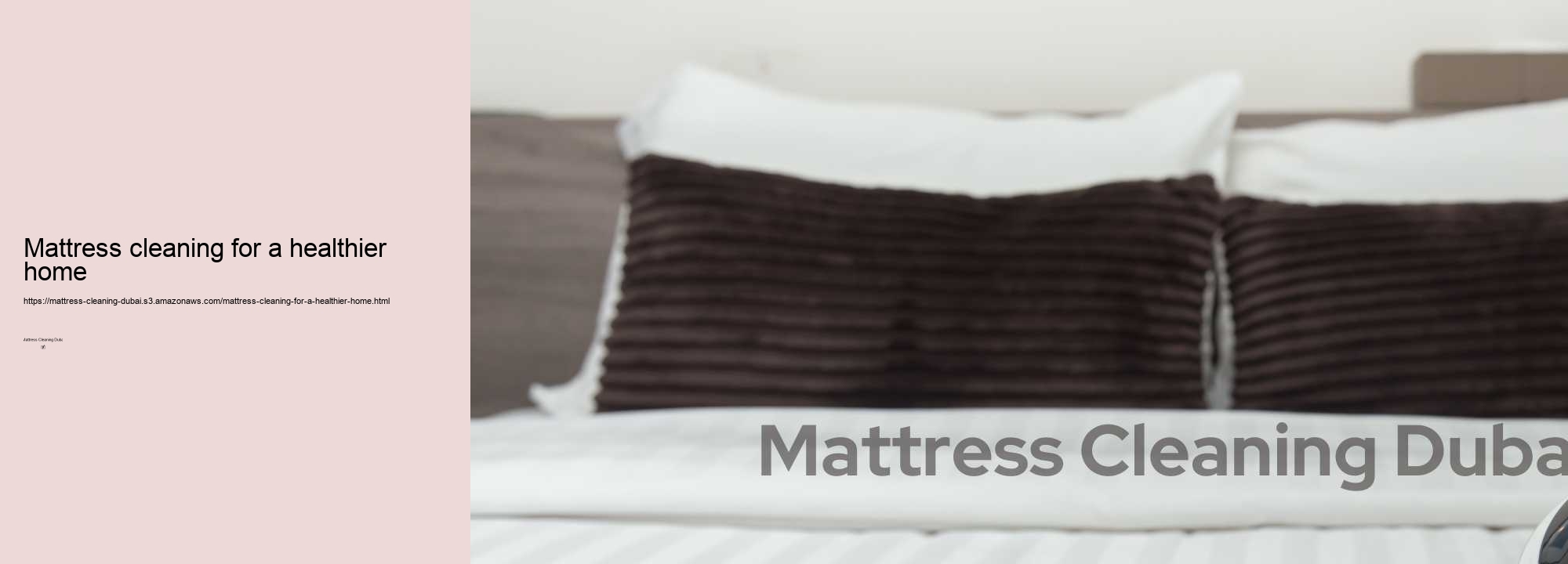 Mattress cleaning for a healthier home