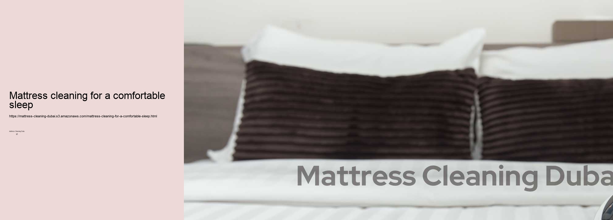 Mattress cleaning for a comfortable sleep